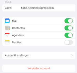 Account instellen